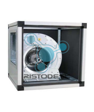 Ventilatore centrifugo cassonato-pannello singolo-motore direttamente  accoppiato-1 velocità-900mc/ora-cm50x50x50h-monofase