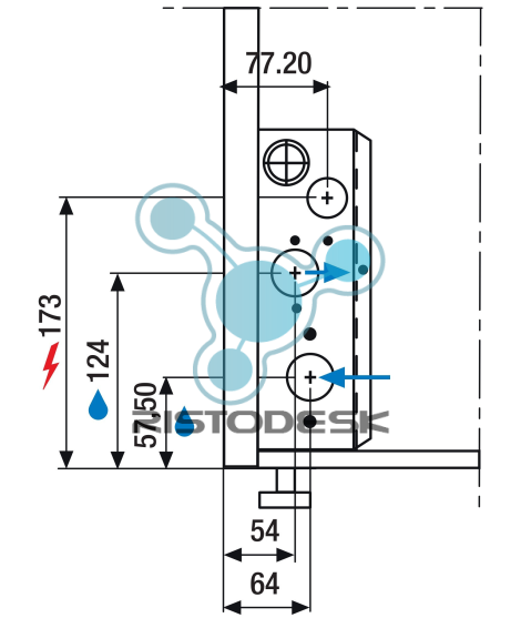 Fabbricatore di ghiaccio da incasso-a cubetti pieni-30kg in 24h-deposito  11kg-sistema a spruzzo-raffr aria-cm41x53x68h-monofase