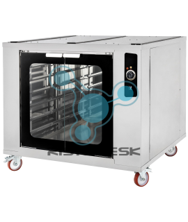 Lievitatore riscaldato-0°C/+60°C-12 teglie cm60x40-con ruote-cm100x120x90h-per forno