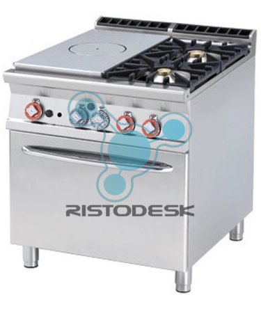 cucina-a-gas-professionale-con-forno-elettrico-tpf2-98ge-ristodesk-1