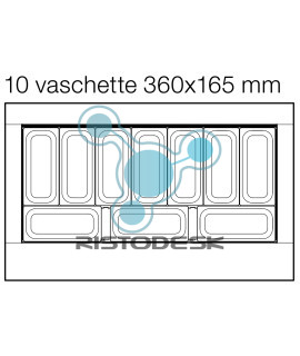 Kit 10 vaschette gelato: 212060425|Ristodesk