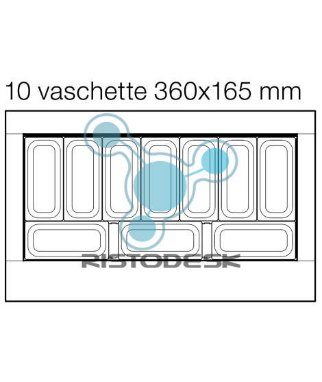 Kit 10 vaschette gelato: 212060425|Ristodesk