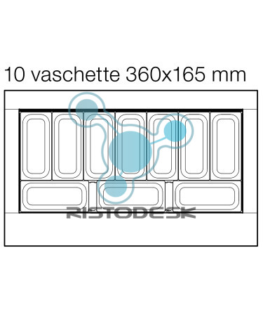 Kit 10 vaschette gelato: 212060425|Ristodesk